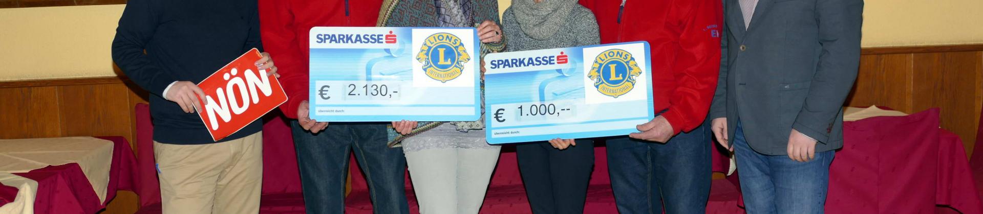 Spendenübergabe LIONS Club Mariandlschießen