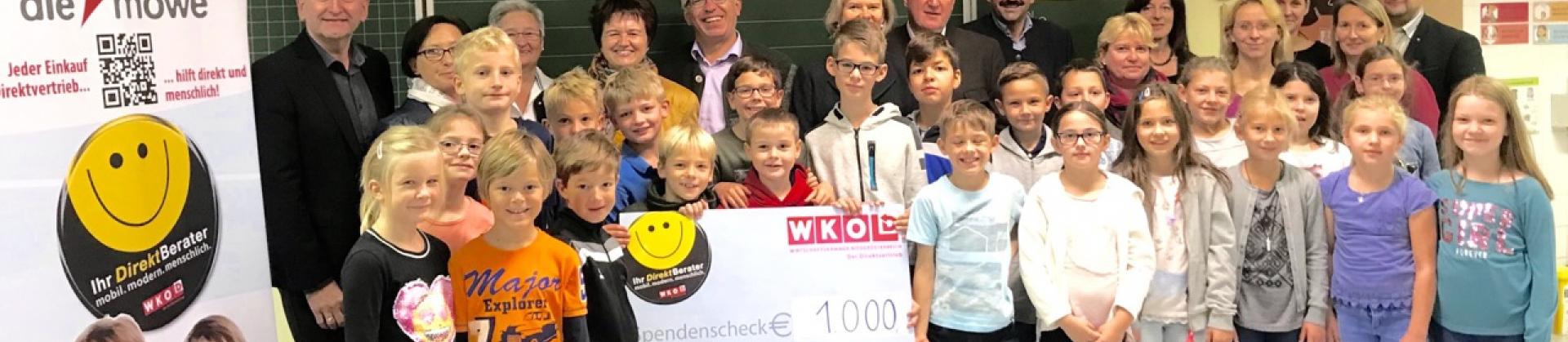 Scheckübergabe Volksschule Kapelln