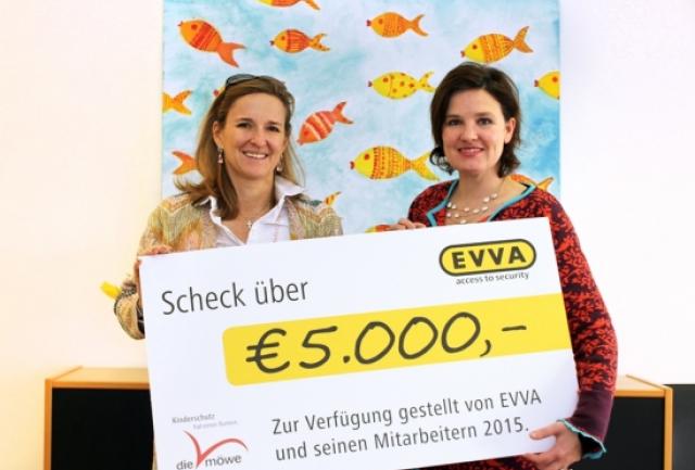 Scheckübergabe EVVA 2016