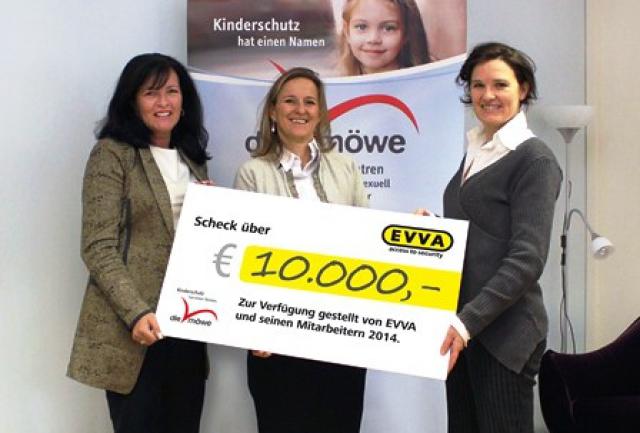 Scheckübergabe Firma EVVA 2015