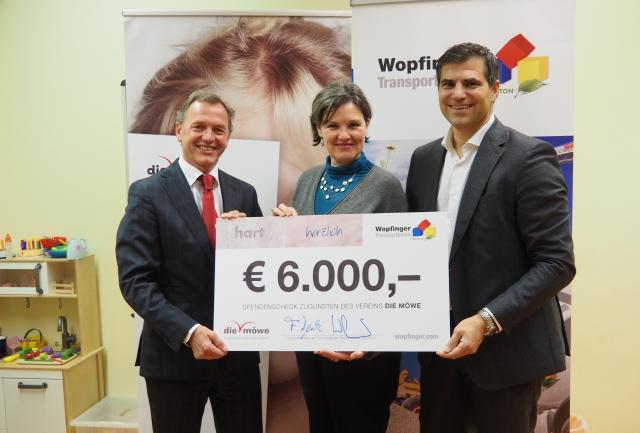 Scheckübergabe Wopfinger 