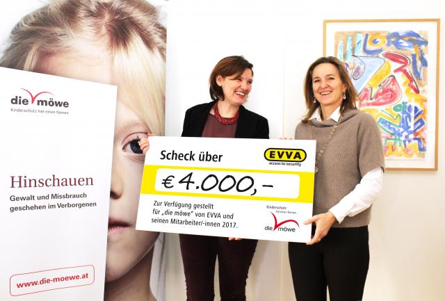 Scheckübergabe evva 2017