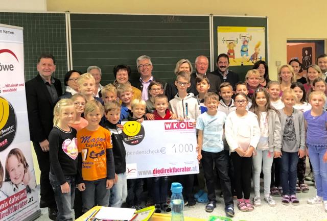 Scheckübergabe Volksschule Kapelln