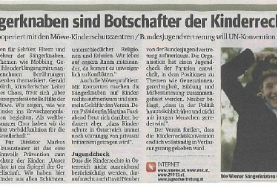 Kurierartikel Sängerknaben