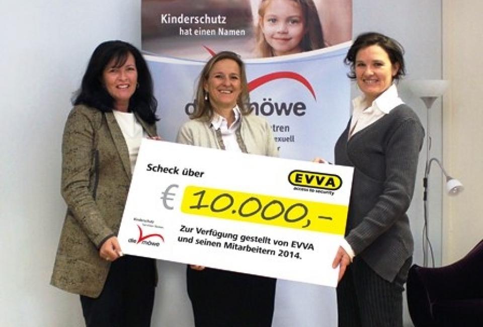 Scheckübergabe Firma EVVA 2015