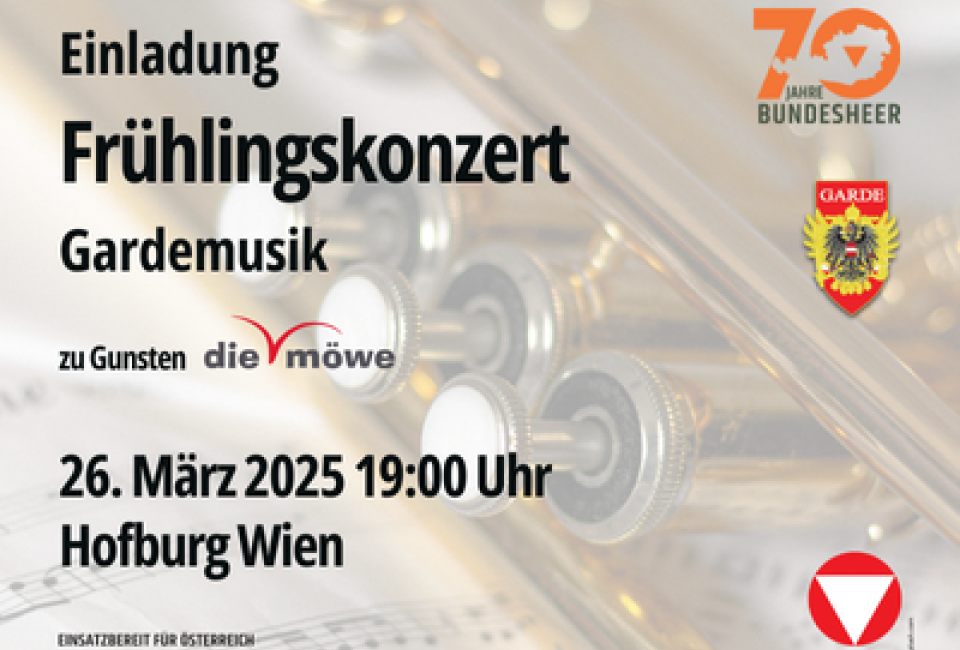 Gardemusik Frühlingskonzert Benefiz die möwe