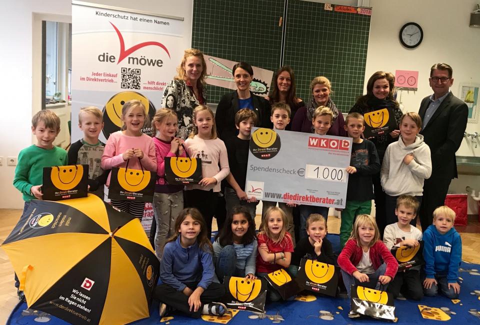 Scheckübergabe Direktberater Volksschule Waidhofen