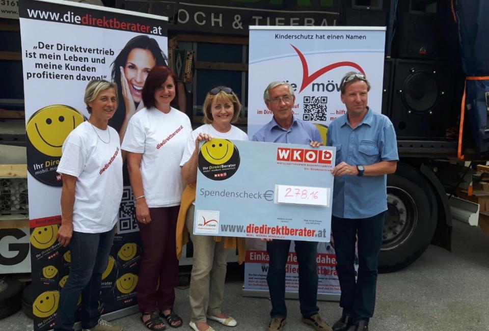 Scheckübergabe Box Challenge NMS St. Veit/Gölsen