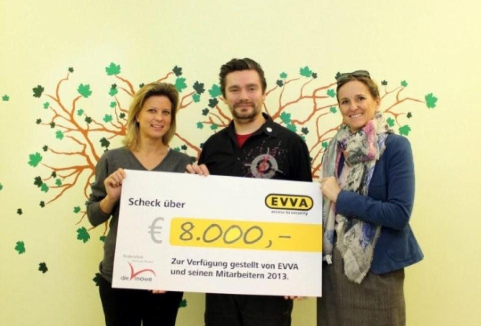 Scheckübergabe Firma EVVA 2014